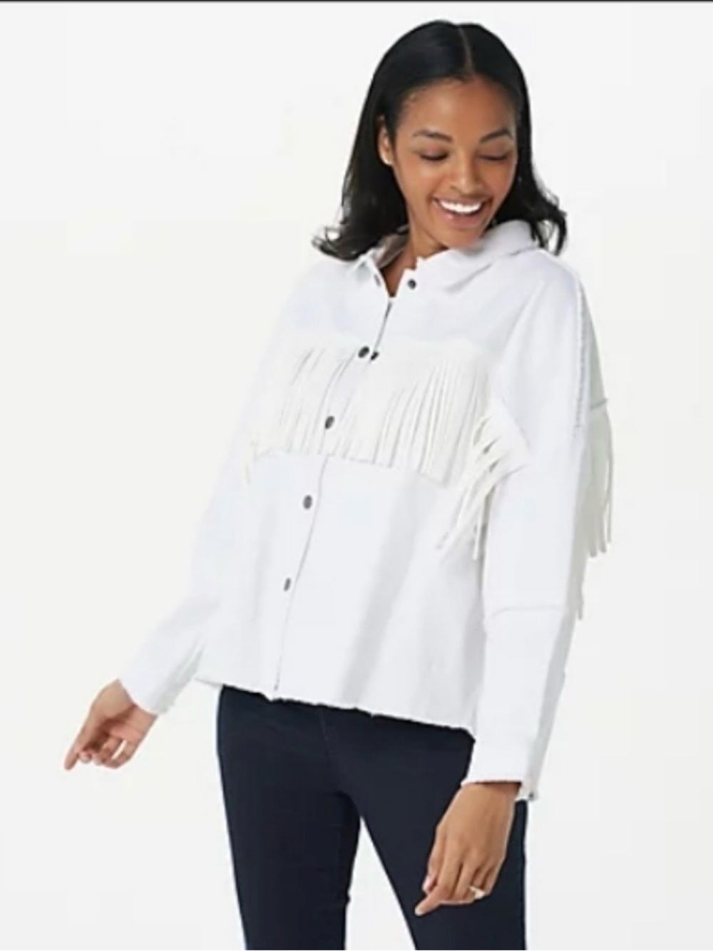 Haute Hippie Tribe Faux Suede White Fringe
Shacket